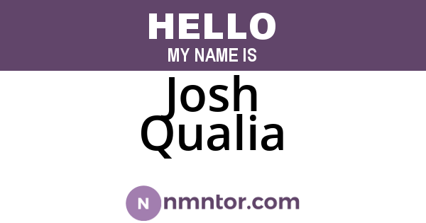 Josh Qualia