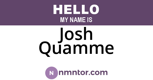 Josh Quamme