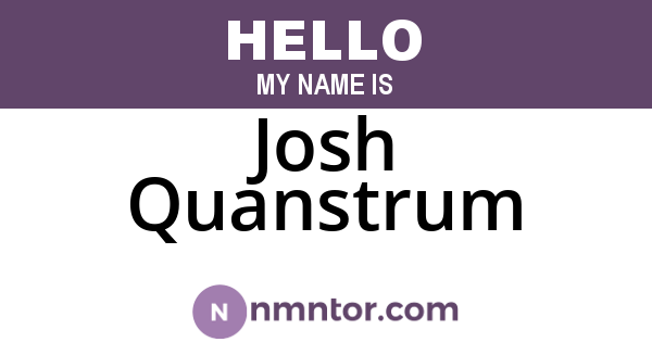 Josh Quanstrum