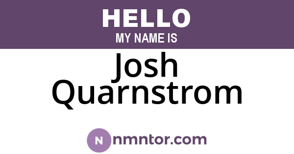 Josh Quarnstrom