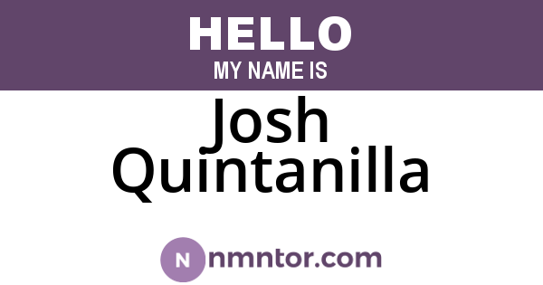 Josh Quintanilla