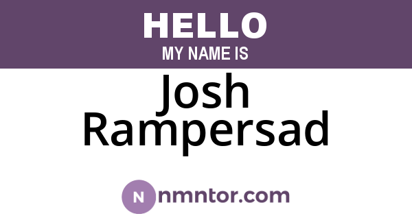 Josh Rampersad