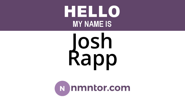 Josh Rapp