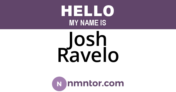 Josh Ravelo