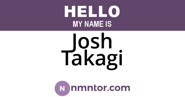 Josh Takagi