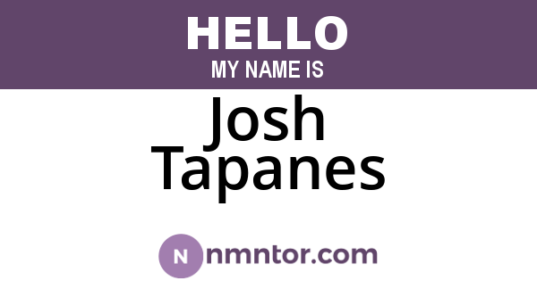 Josh Tapanes