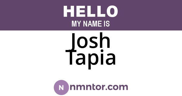 Josh Tapia