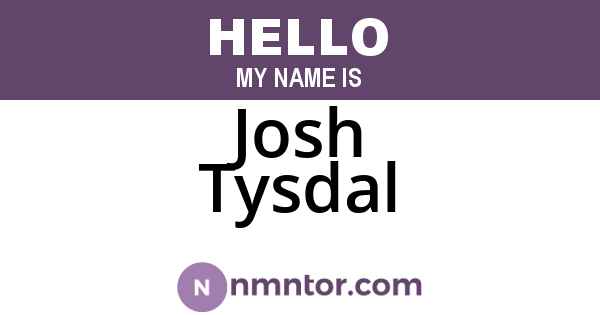 Josh Tysdal