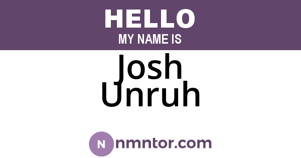 Josh Unruh