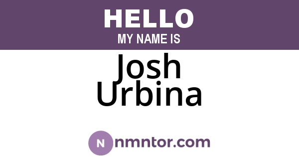 Josh Urbina