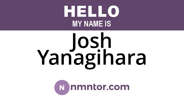 Josh Yanagihara