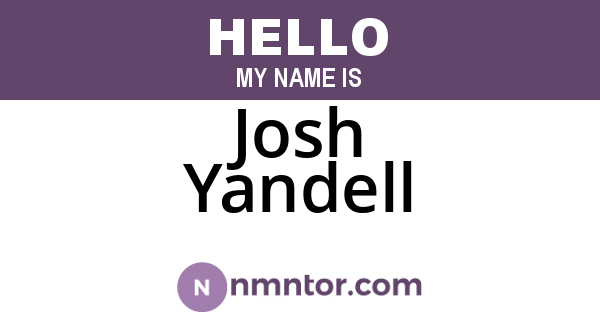 Josh Yandell