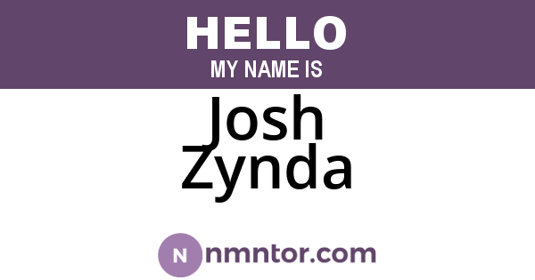 Josh Zynda