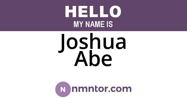 Joshua Abe