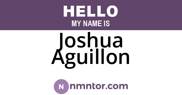 Joshua Aguillon