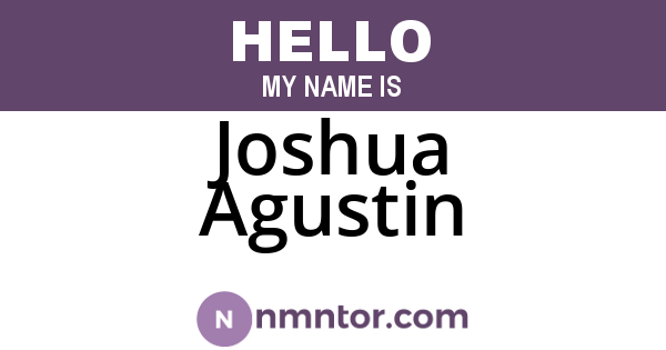 Joshua Agustin