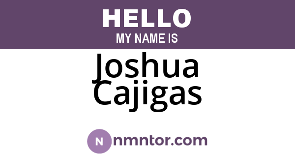 Joshua Cajigas