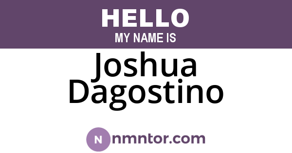 Joshua Dagostino