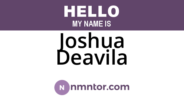 Joshua Deavila
