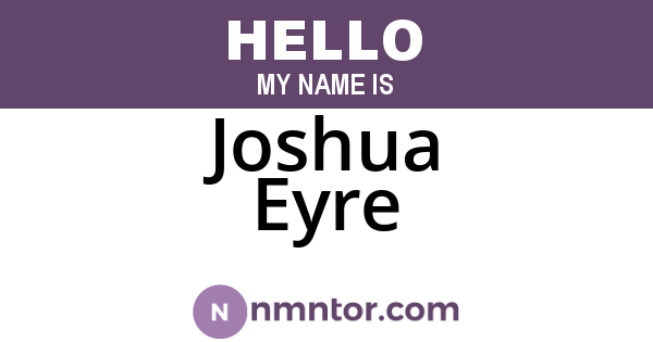 Joshua Eyre