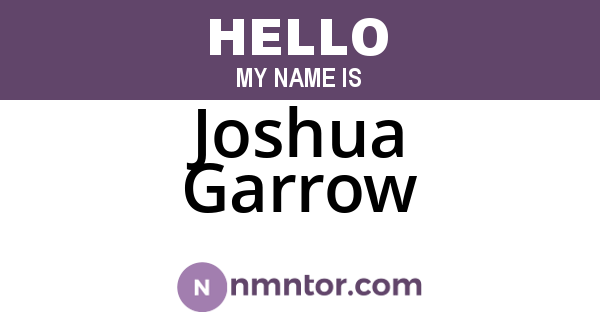 Joshua Garrow