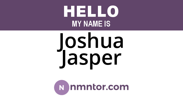 Joshua Jasper