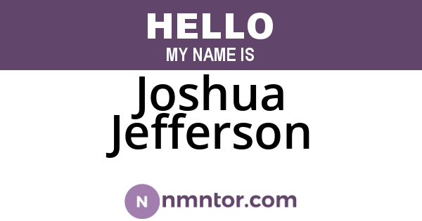 Joshua Jefferson