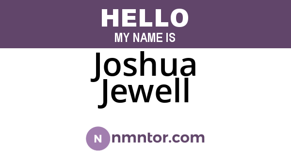 Joshua Jewell