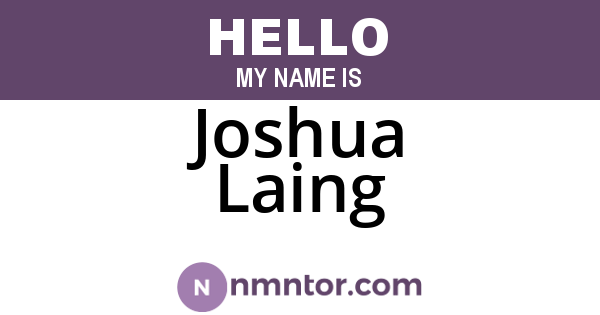 Joshua Laing