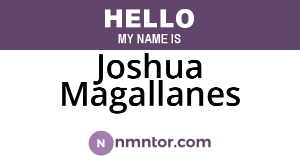 Joshua Magallanes