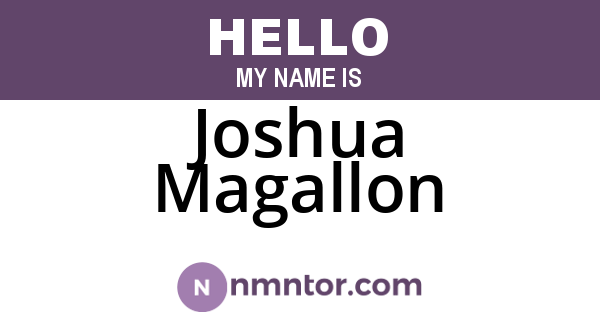 Joshua Magallon