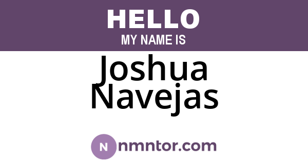 Joshua Navejas