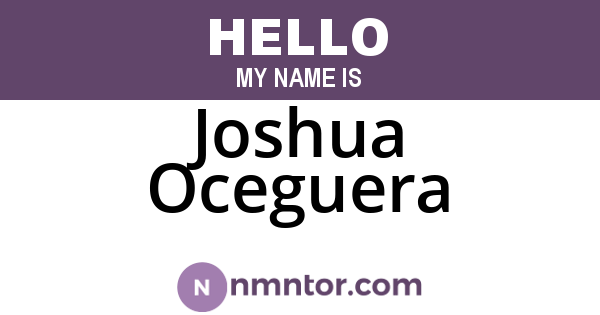 Joshua Oceguera