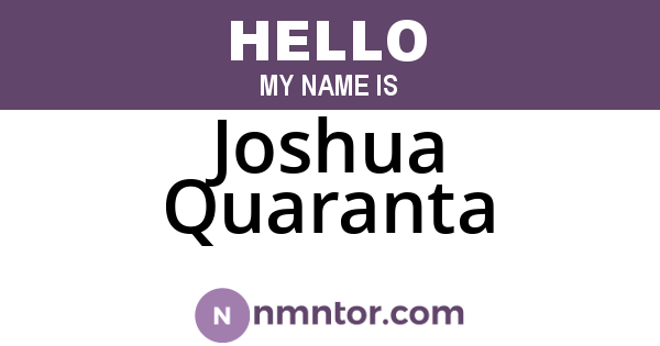 Joshua Quaranta