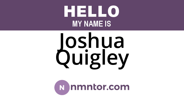 Joshua Quigley