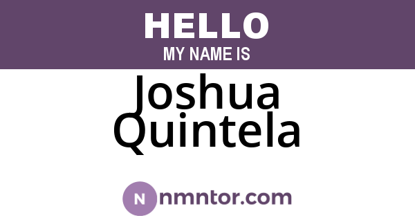 Joshua Quintela