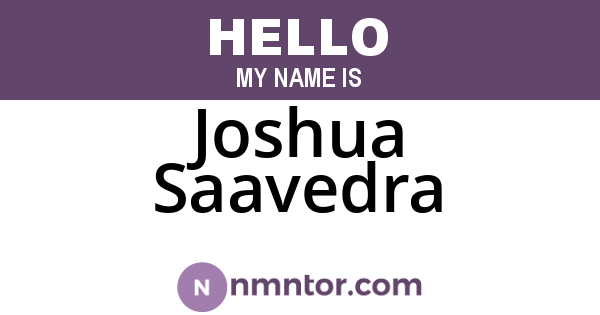 Joshua Saavedra