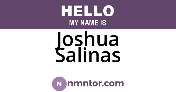 Joshua Salinas