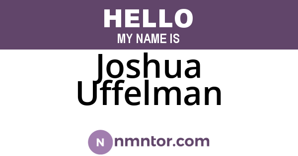 Joshua Uffelman