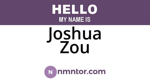 Joshua Zou