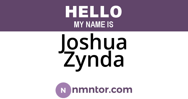 Joshua Zynda