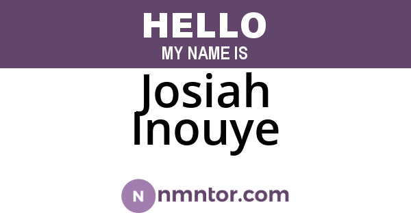 Josiah Inouye