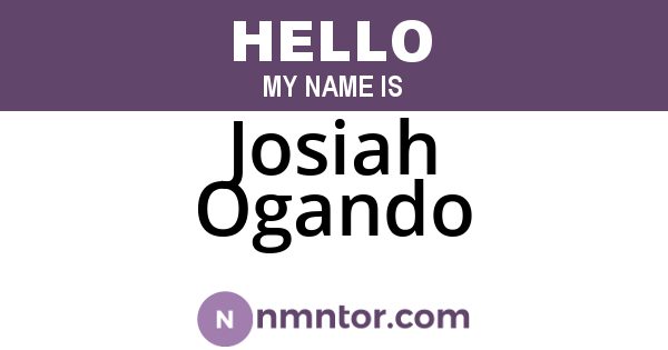 Josiah Ogando