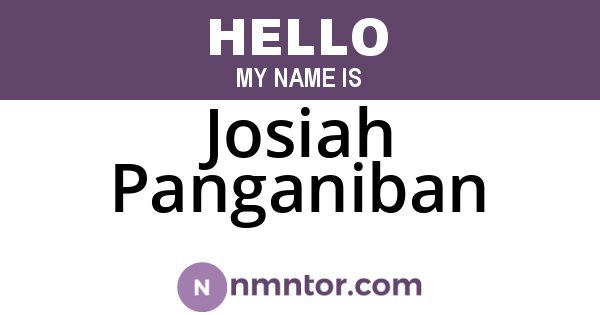 Josiah Panganiban