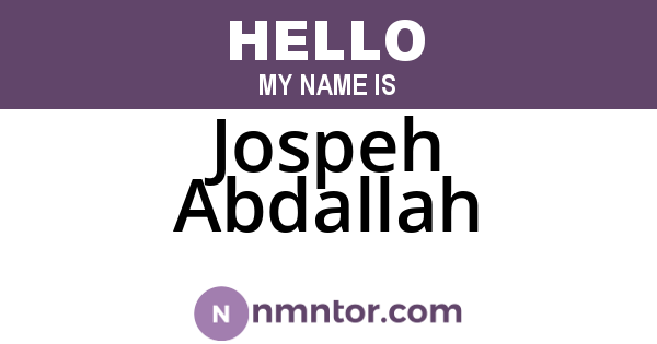 Jospeh Abdallah