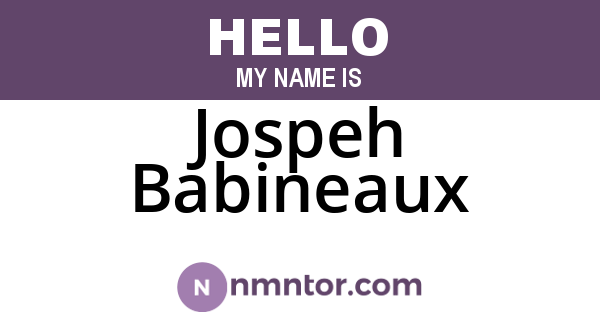 Jospeh Babineaux