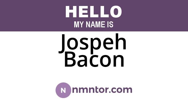 Jospeh Bacon