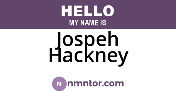 Jospeh Hackney