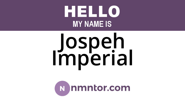 Jospeh Imperial