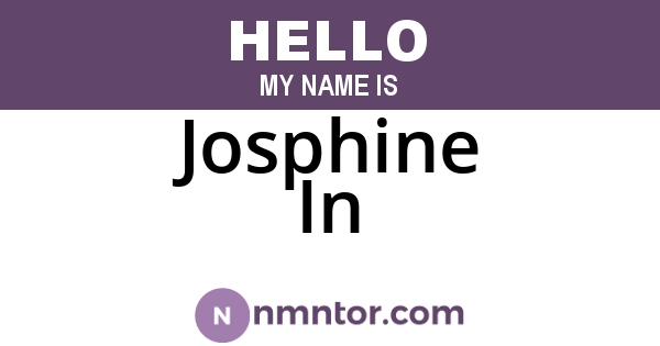 Josphine In